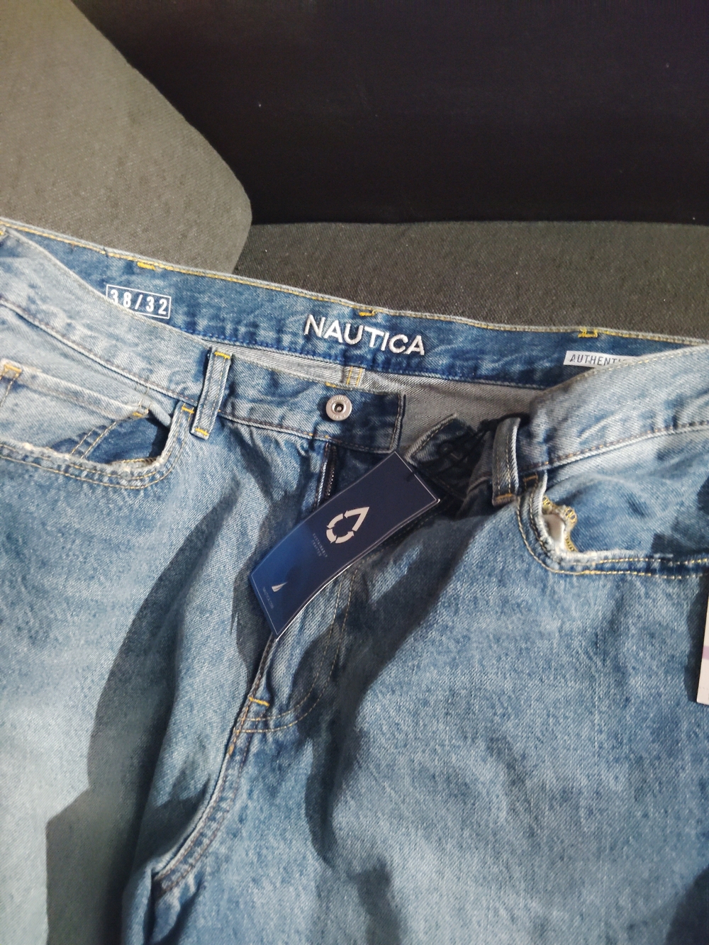 Nautica Men's Light Blue Denim Jeans with Tag